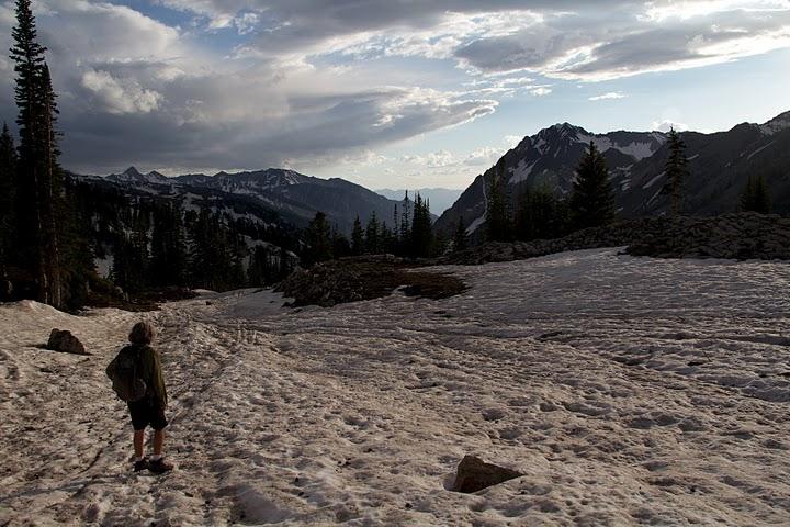 [Me coming down a snow-covered mountain, &copy; Matthew Slater]